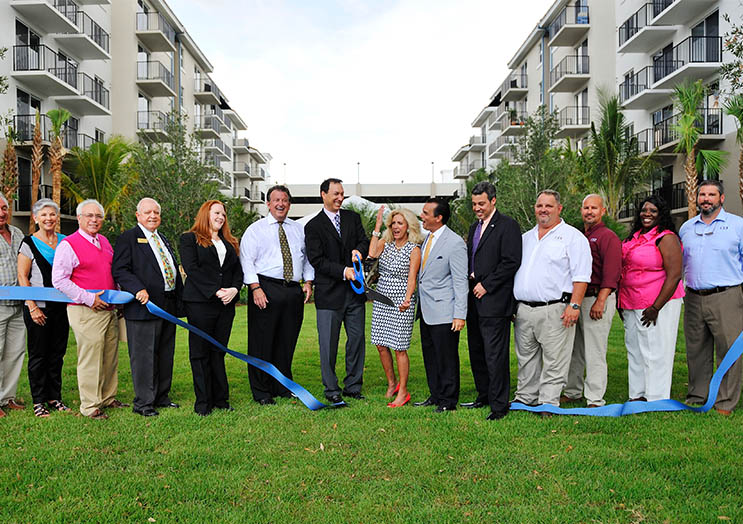 Ribbon cutting